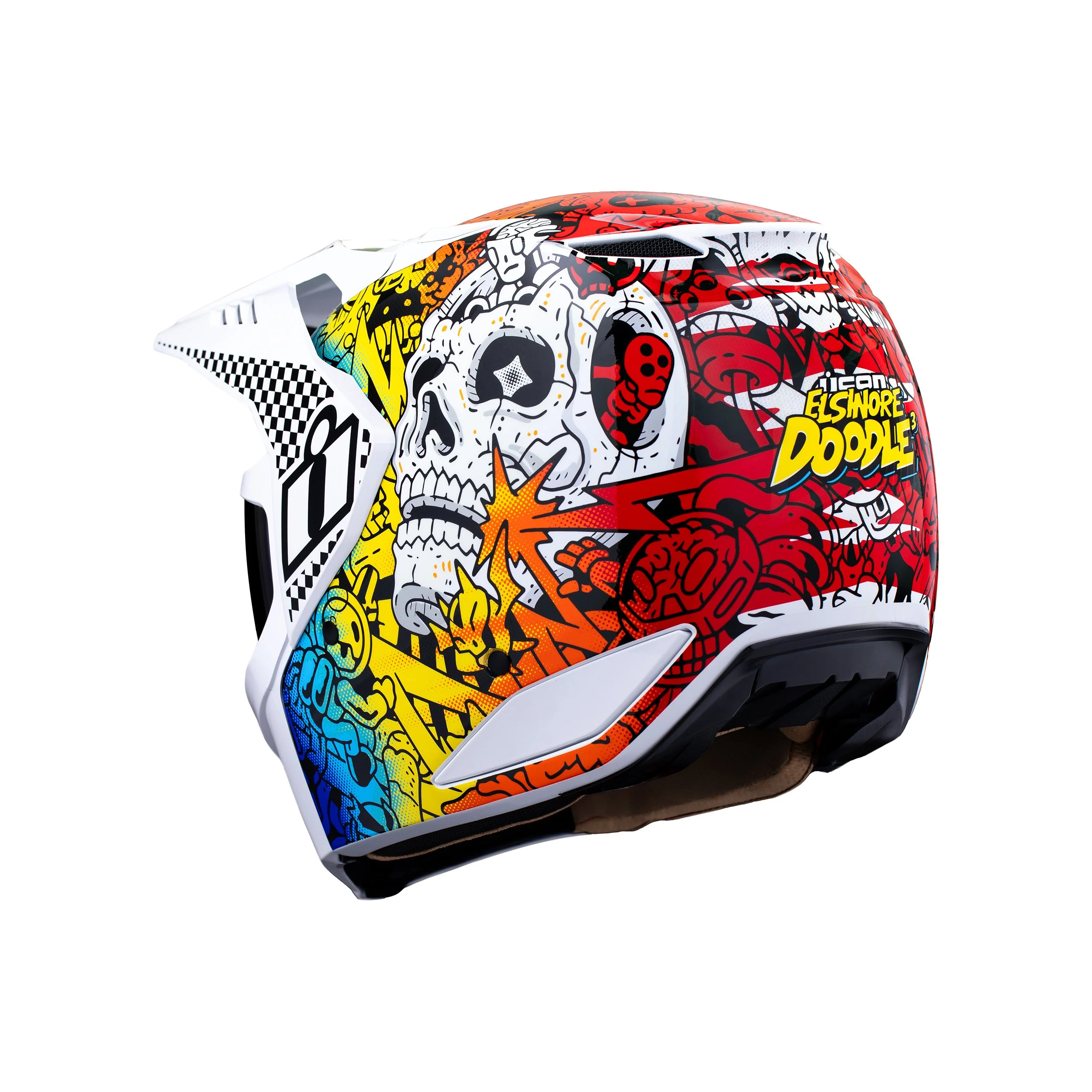 Elsinore Doodle3 Helmet — Ride Icon